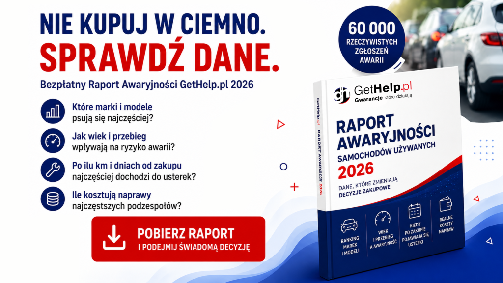 Bezpłatny raport awaryjności samochodów używanych GetHelp.pl
